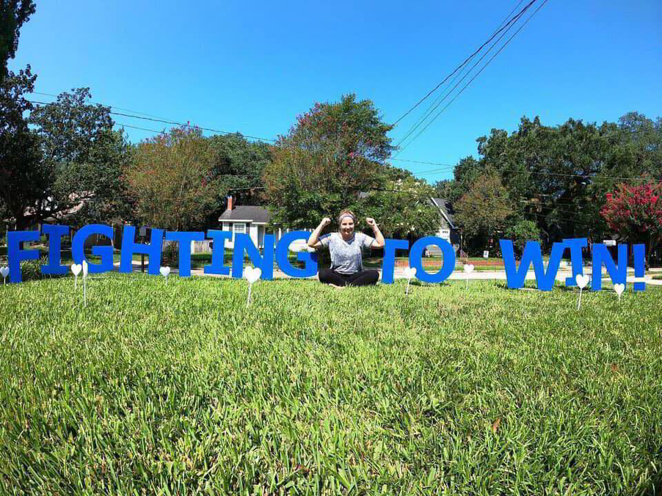 Emily fighting to win